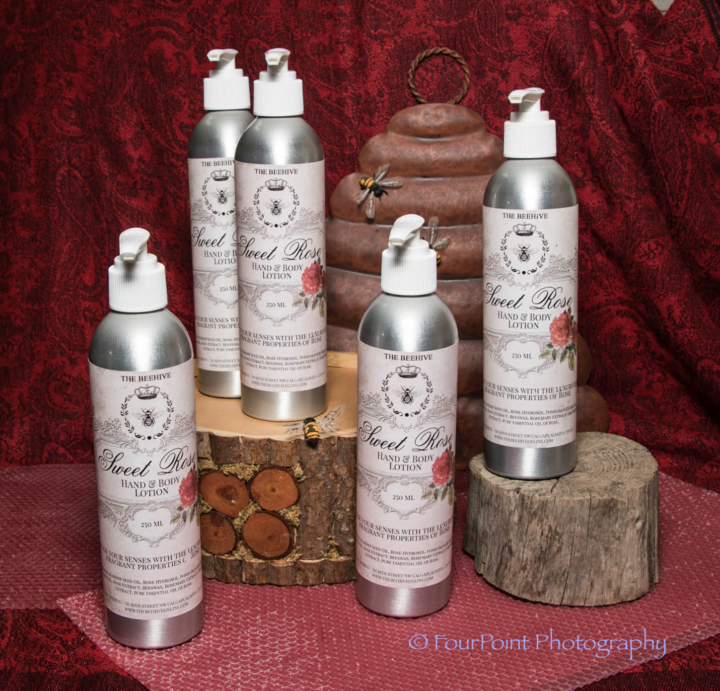 Rose-Lotion, The-Beehive, FourPoint-Photography, Commercial-Photography